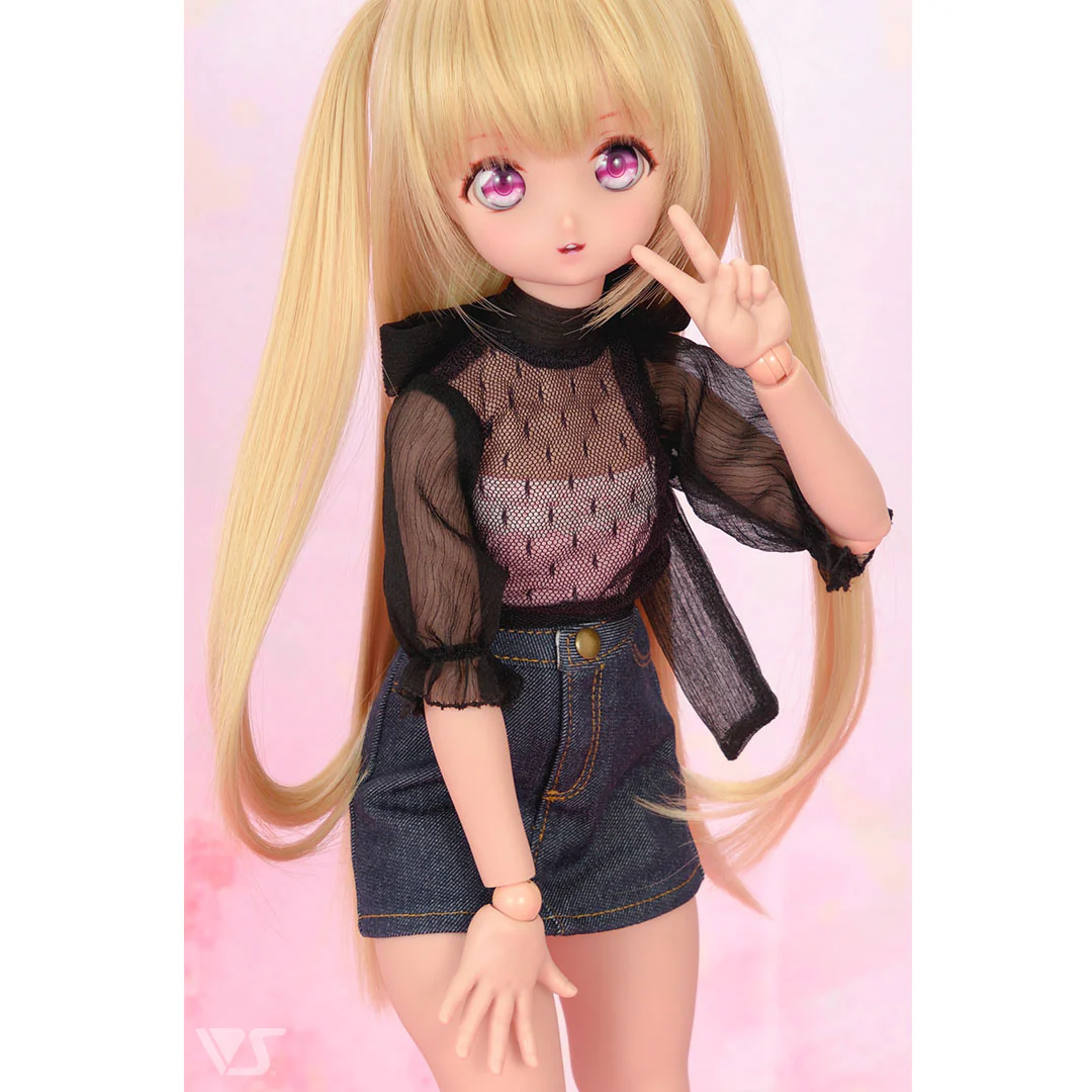 Tulle Top & Denim Skirt Set / Mini - Image 4