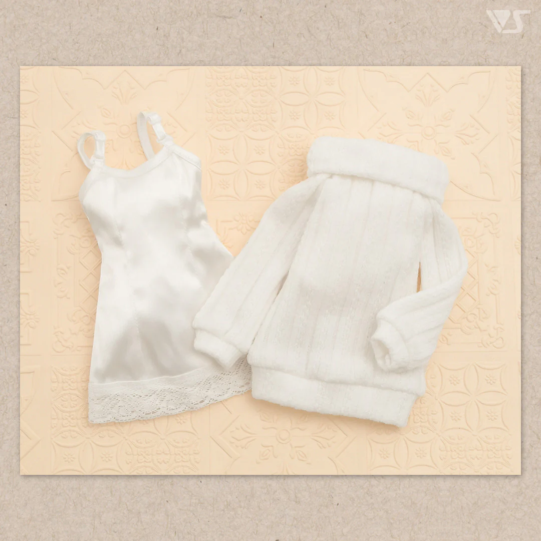 White Rib Knit Set / Mini - Image 5