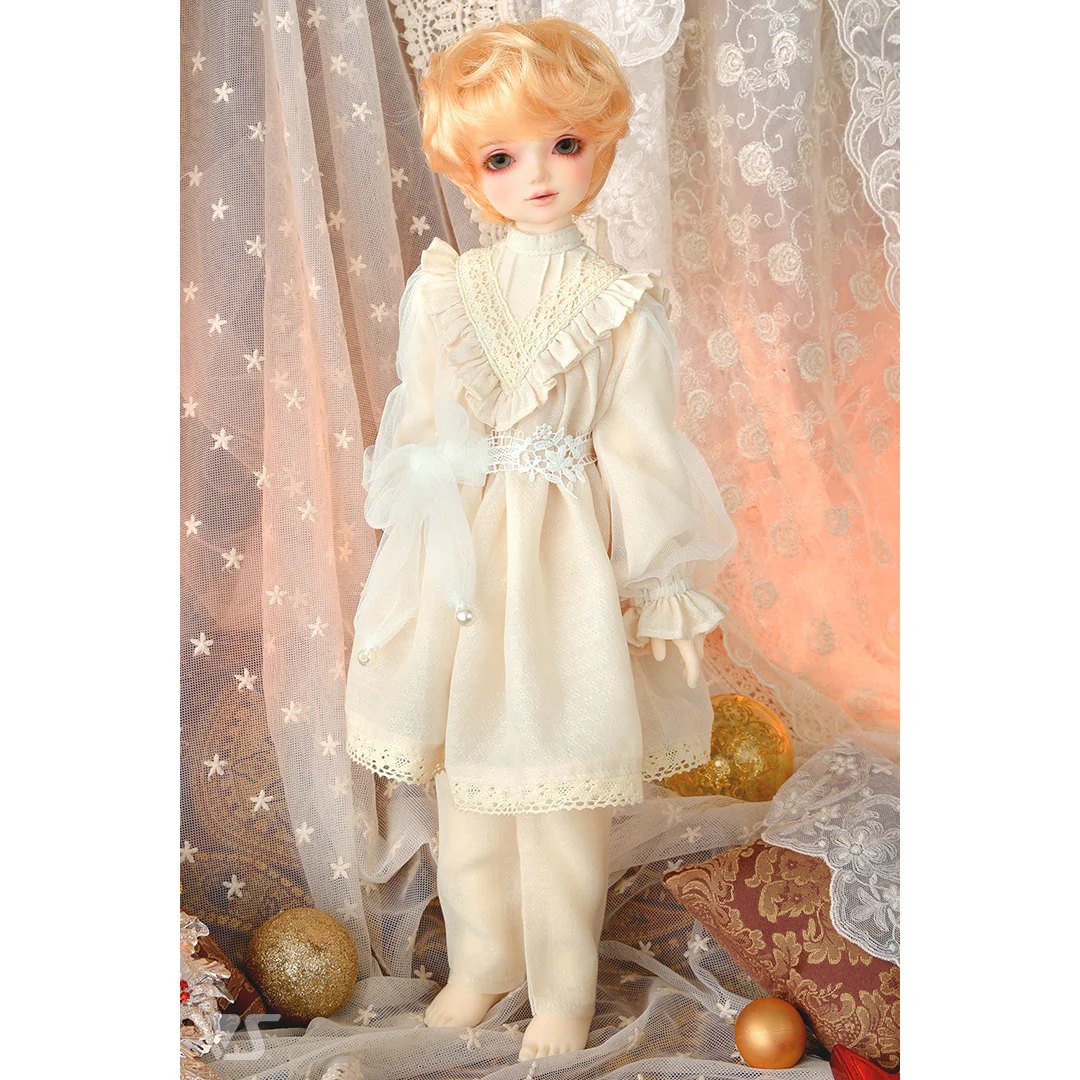 Gathered Yoke Long Blouse Set / Mini - Image 2
