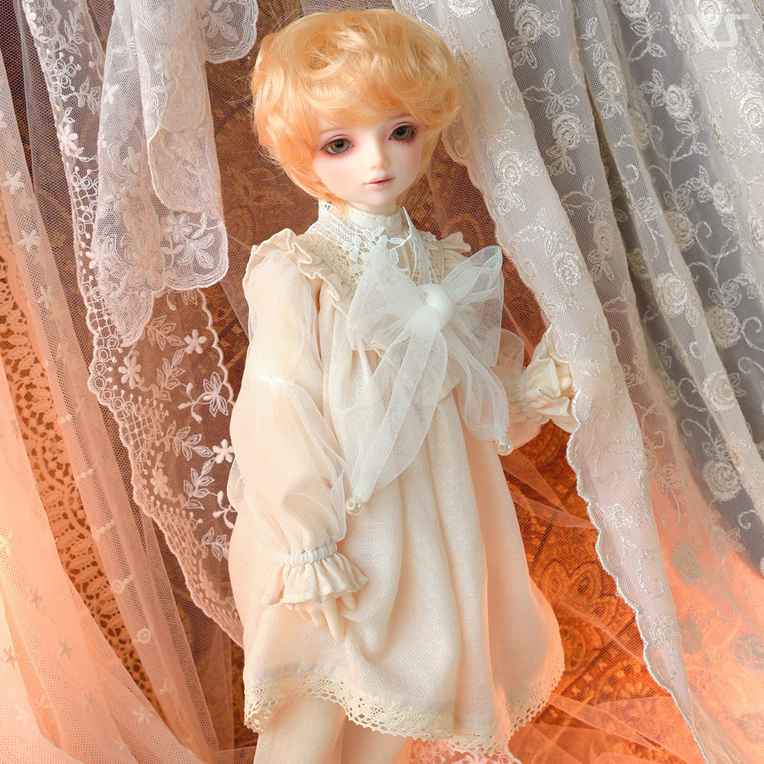 Gathered Yoke Long Blouse Set / Mini - Image 4