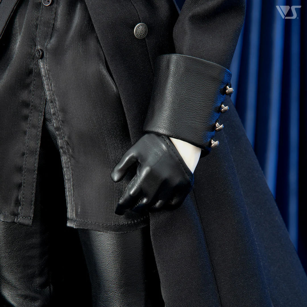 Gothic Half Palm Gloves (Black) - Image 5