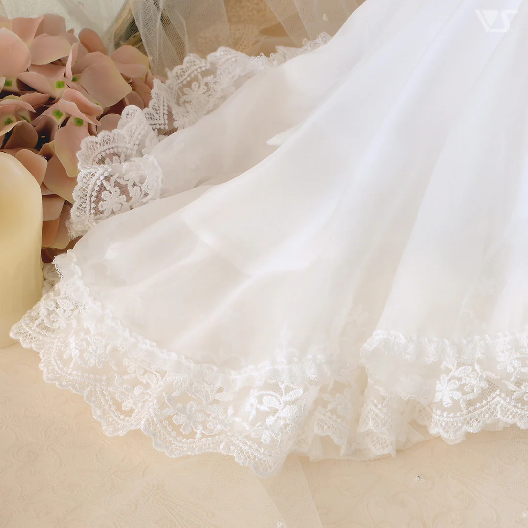 SD Long Back Dress (White) - Image 7
