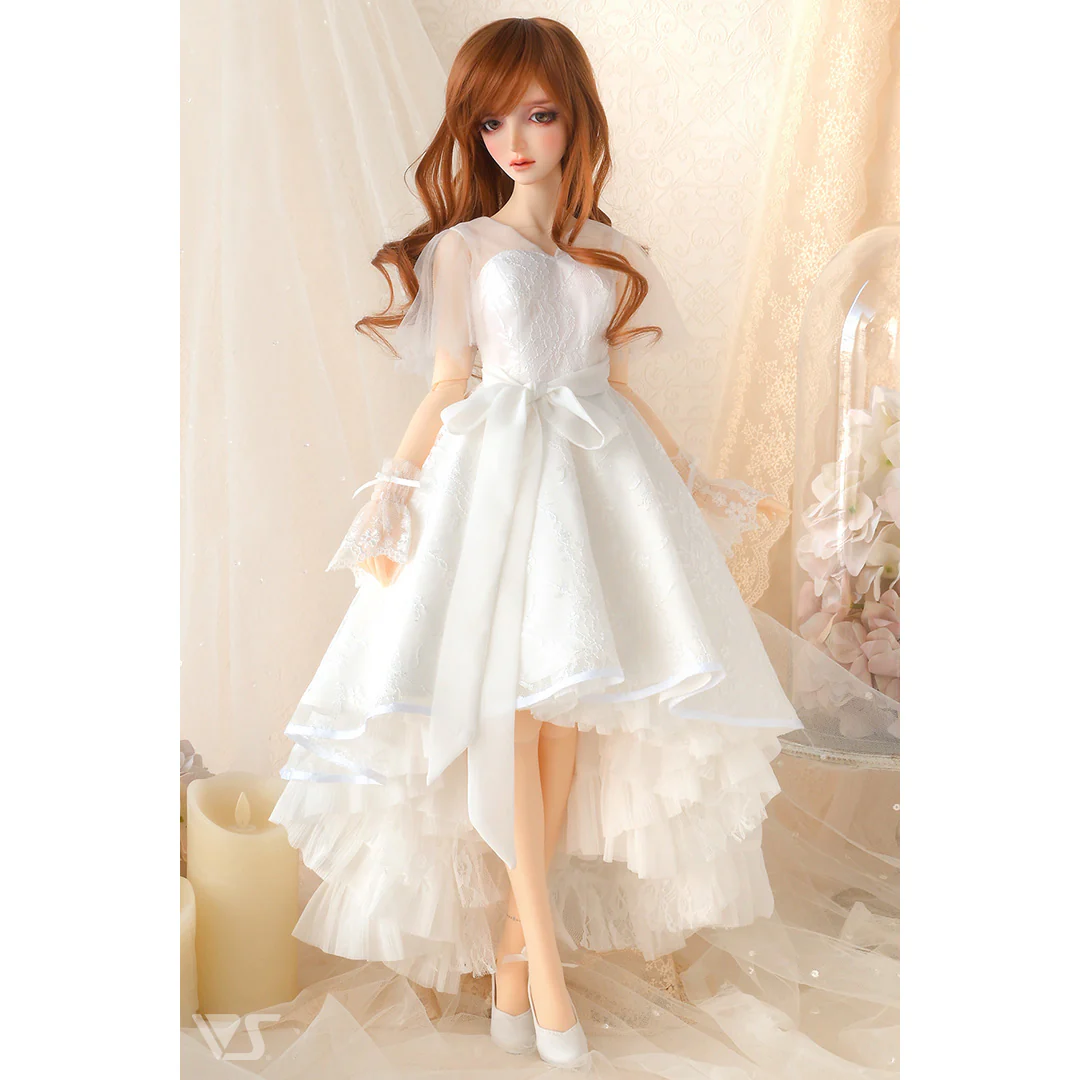 SD16 Long Back Dress (White) - Image 3