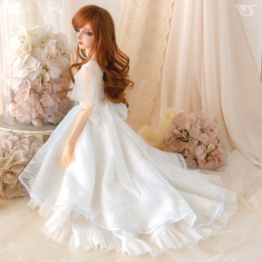 SD16 Long Back Dress (White) - Image 5