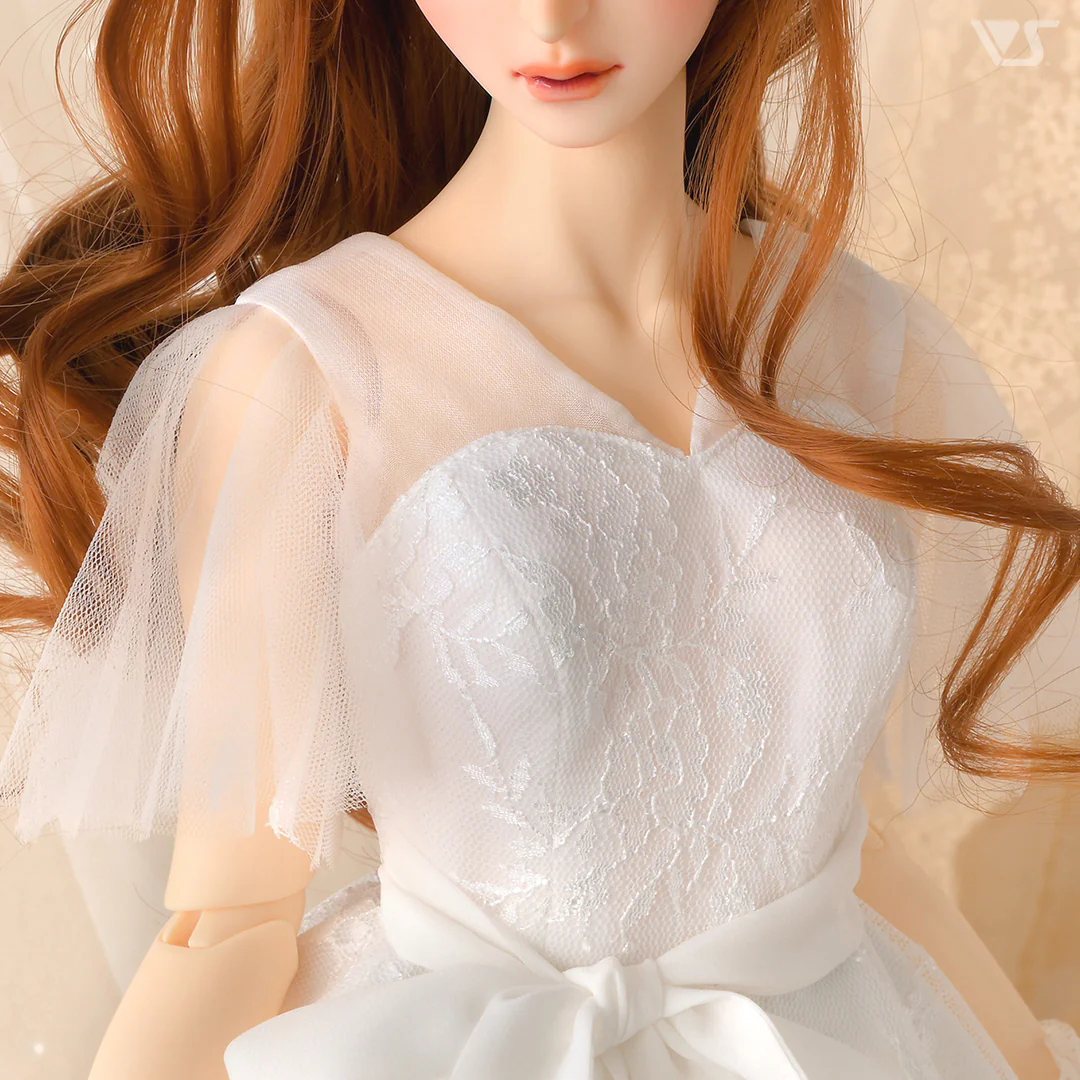 SD16 Long Back Dress (White) - Image 6