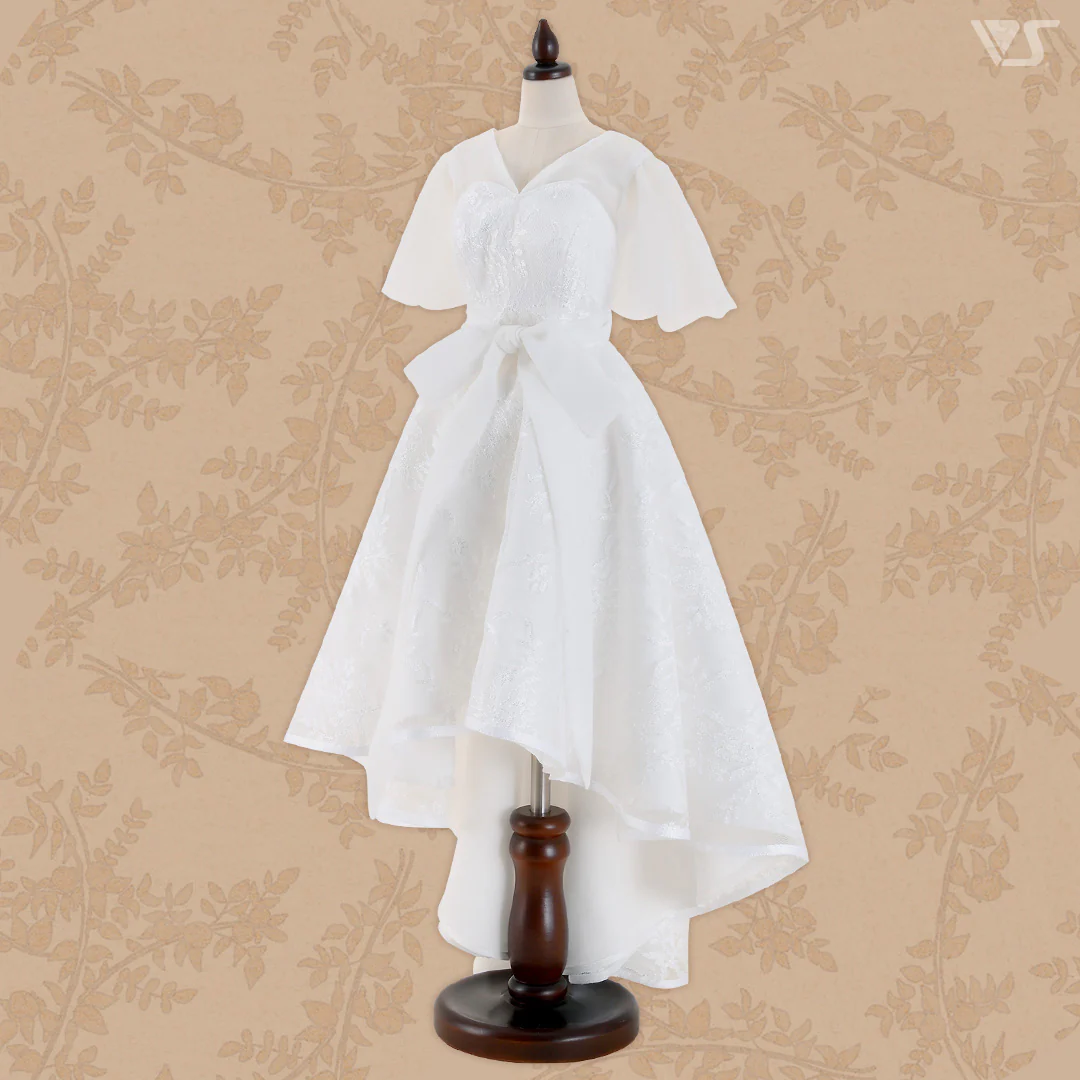SD16 Long Back Dress (White) - Image 8