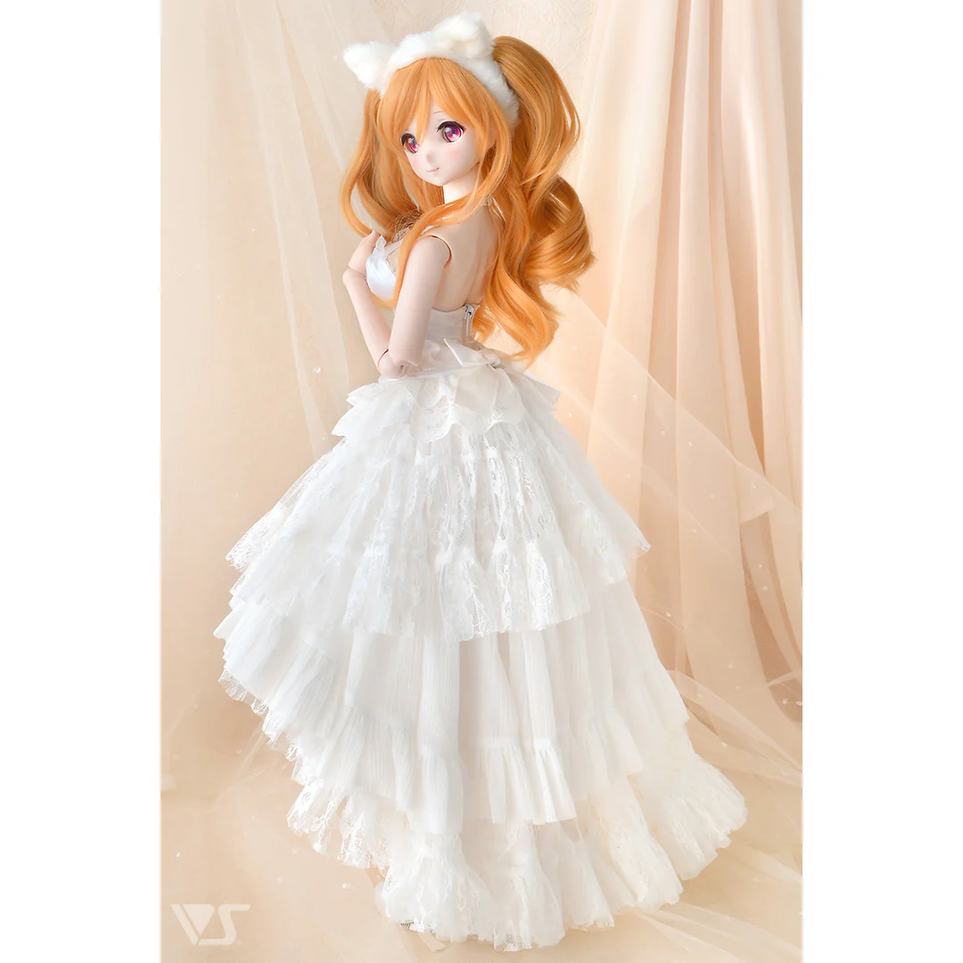 Reversible Princess Pompon Skirt (White / Lace) - Image 5