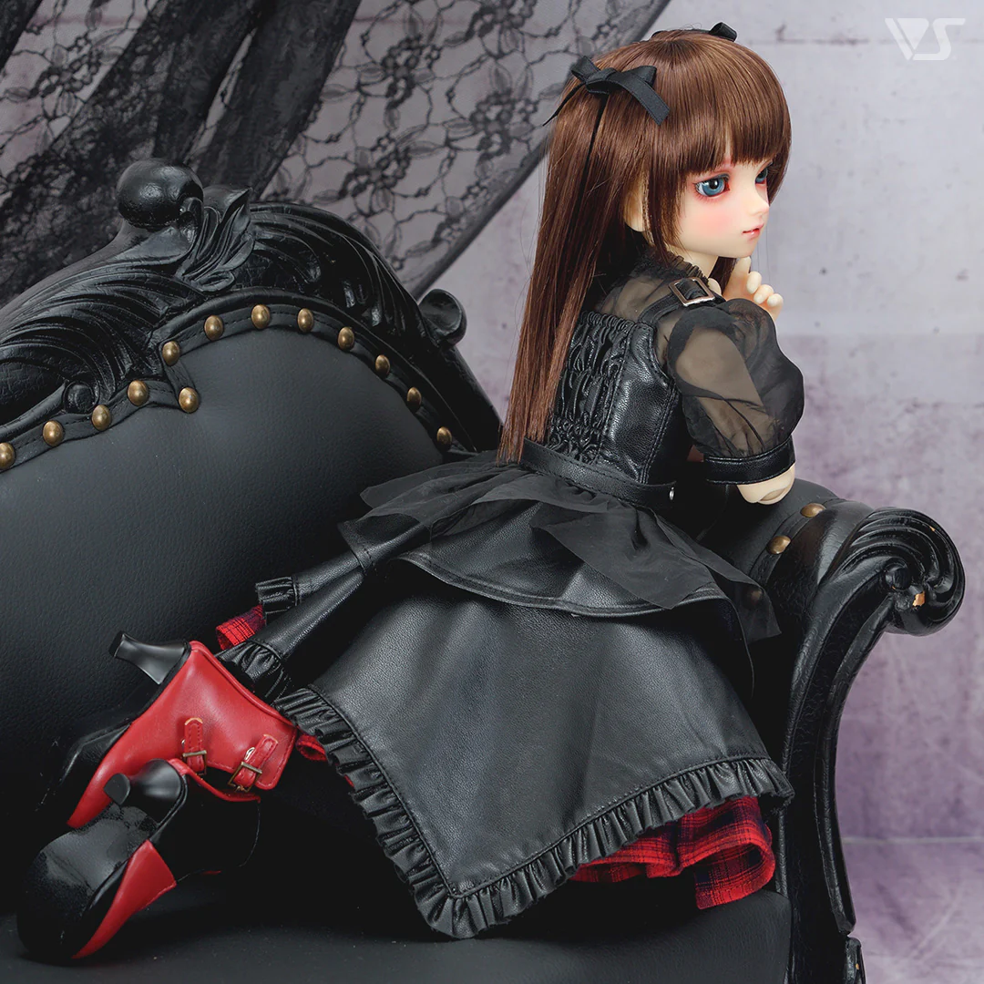 Synthetic Leather Random Skirt Set / Mini - Image 3