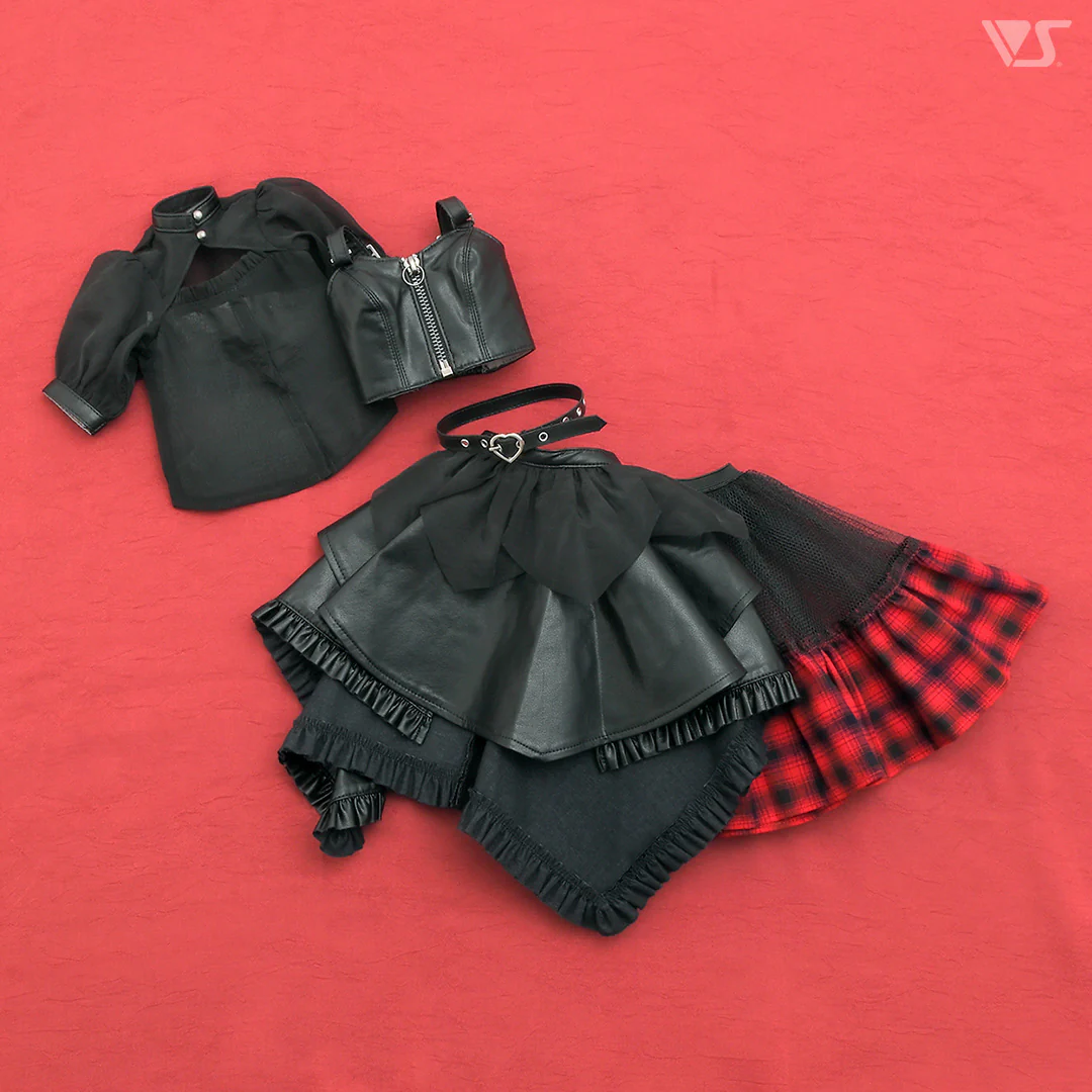Synthetic Leather Random Skirt Set - Image 9