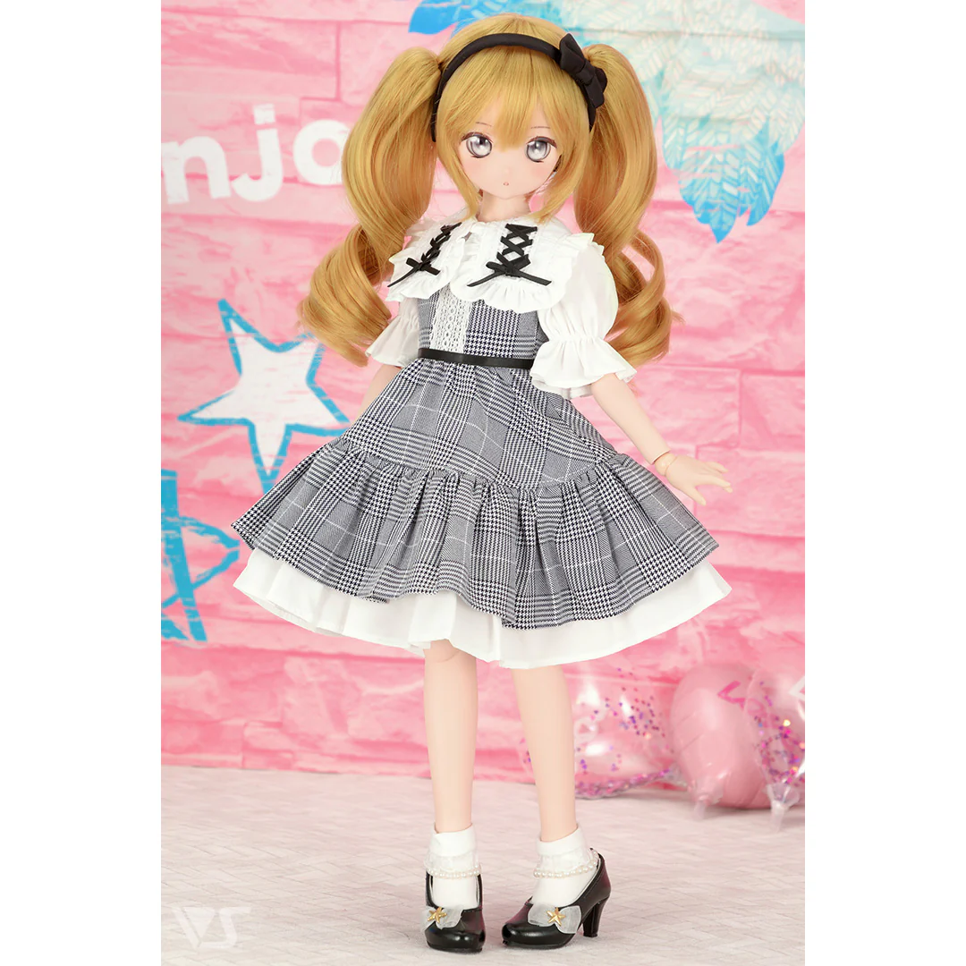 Plaid Jumper Dress Set / Mini (Gray) - Image 2