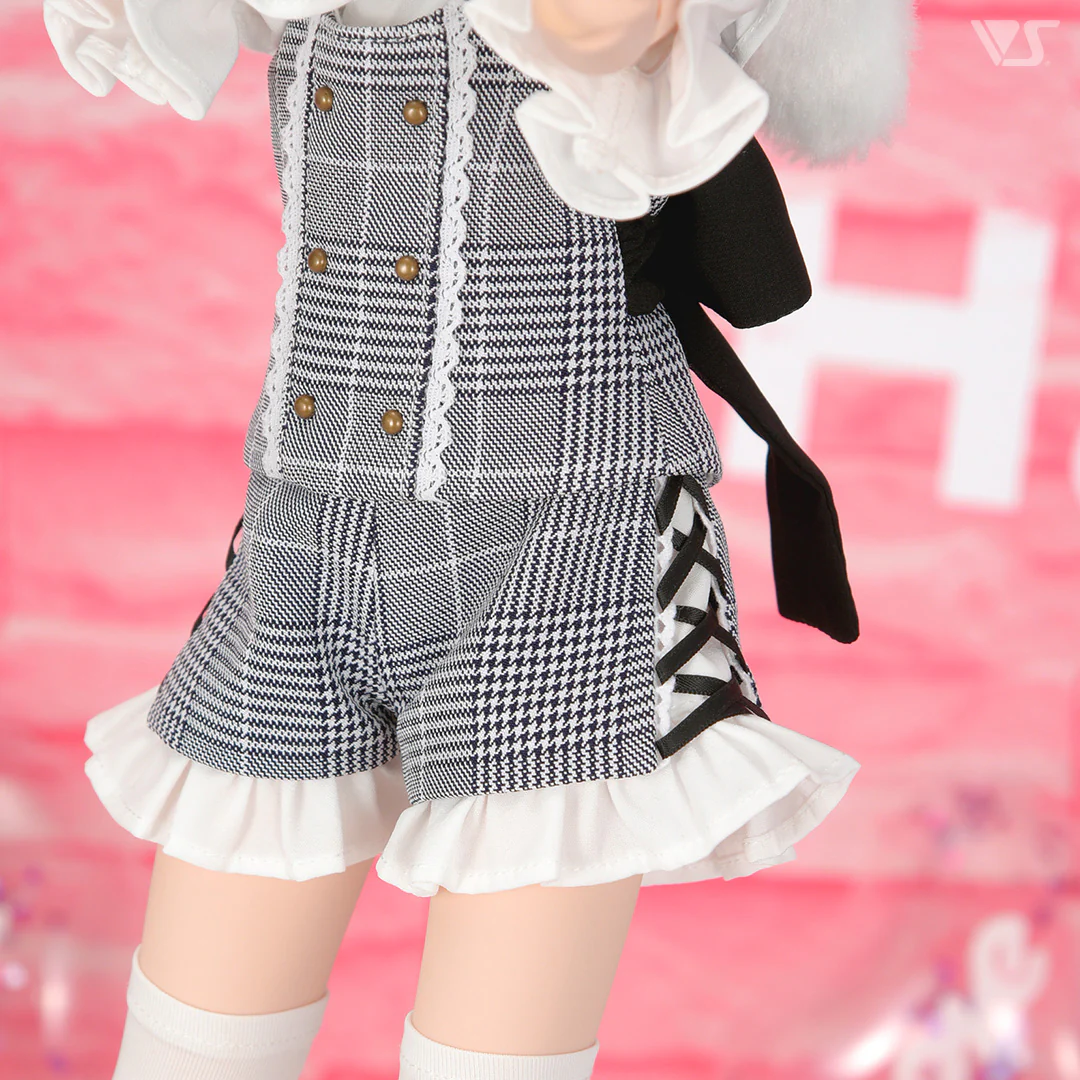 Plaid Culottes Set / Mini (Gray) - Image 3