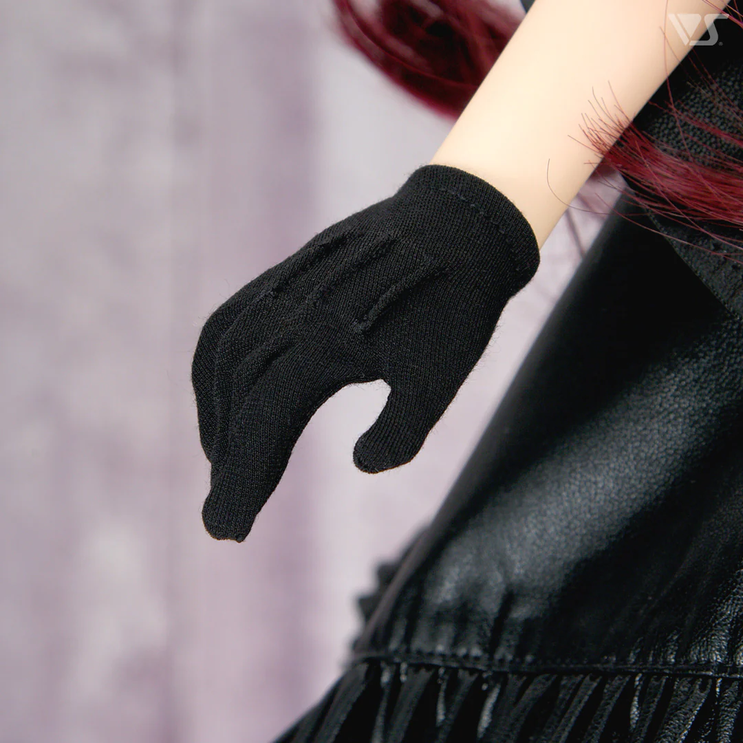 Pin Tuck Gloves (Black) - Image 2