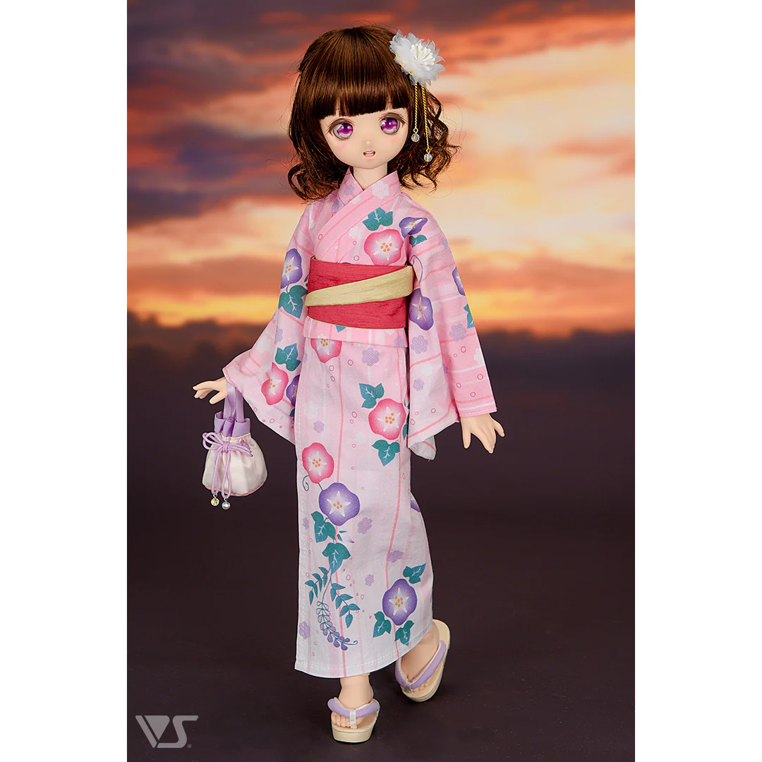Morning Glory Yukata Set / Mini (Pink) - Image 2