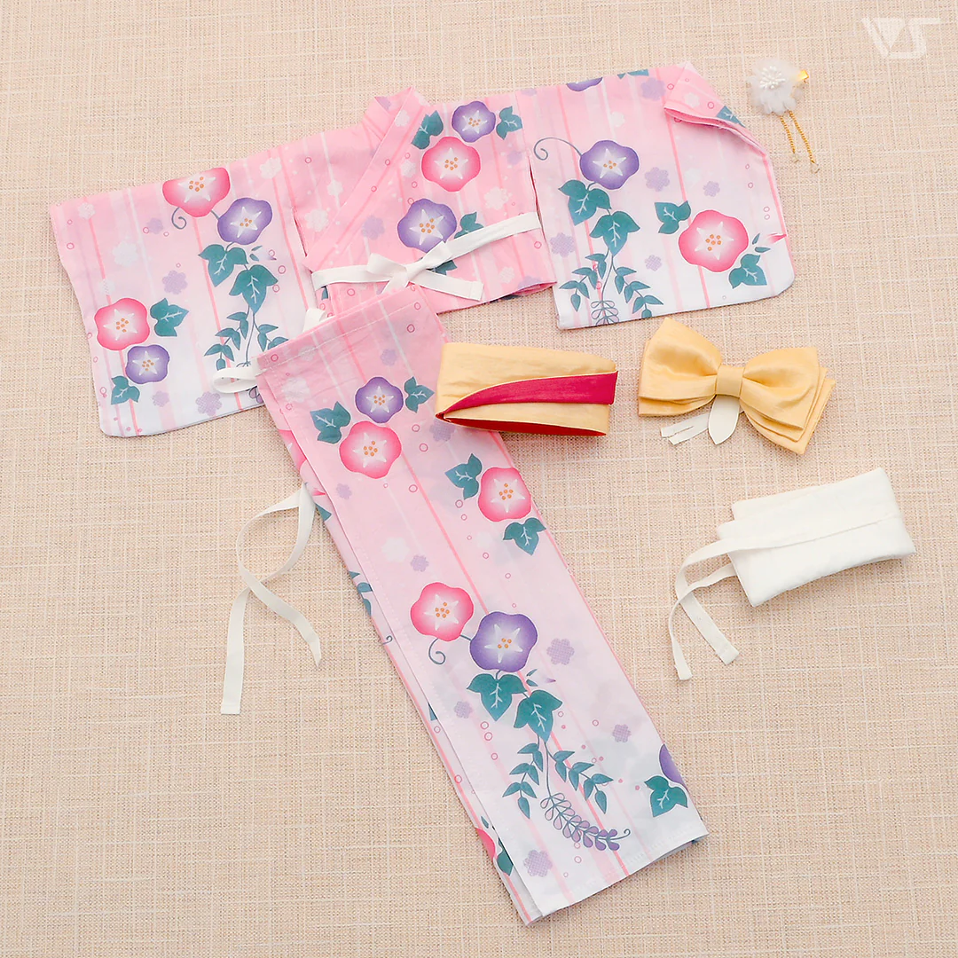 Morning Glory Yukata Set / (Pink) - Image 10