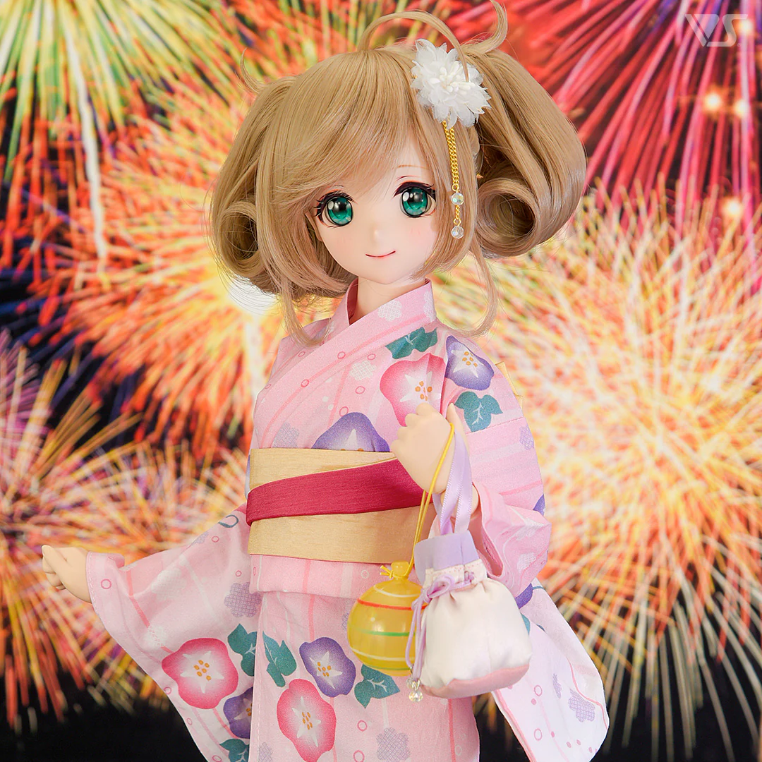 Morning Glory Yukata Set / (Pink) - Image 6
