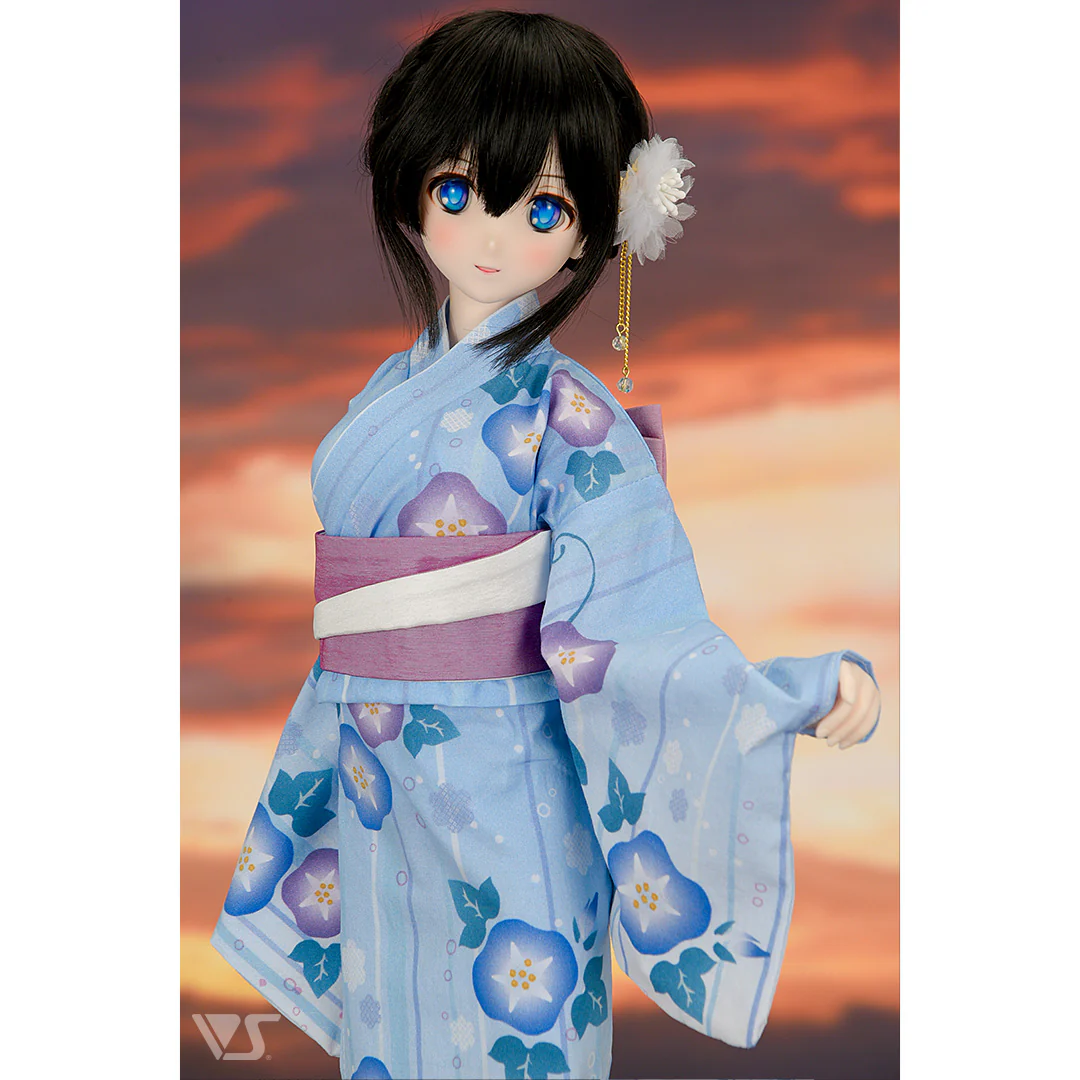 Morning Glory Yukata Set / (Pale Blue) - Image 3