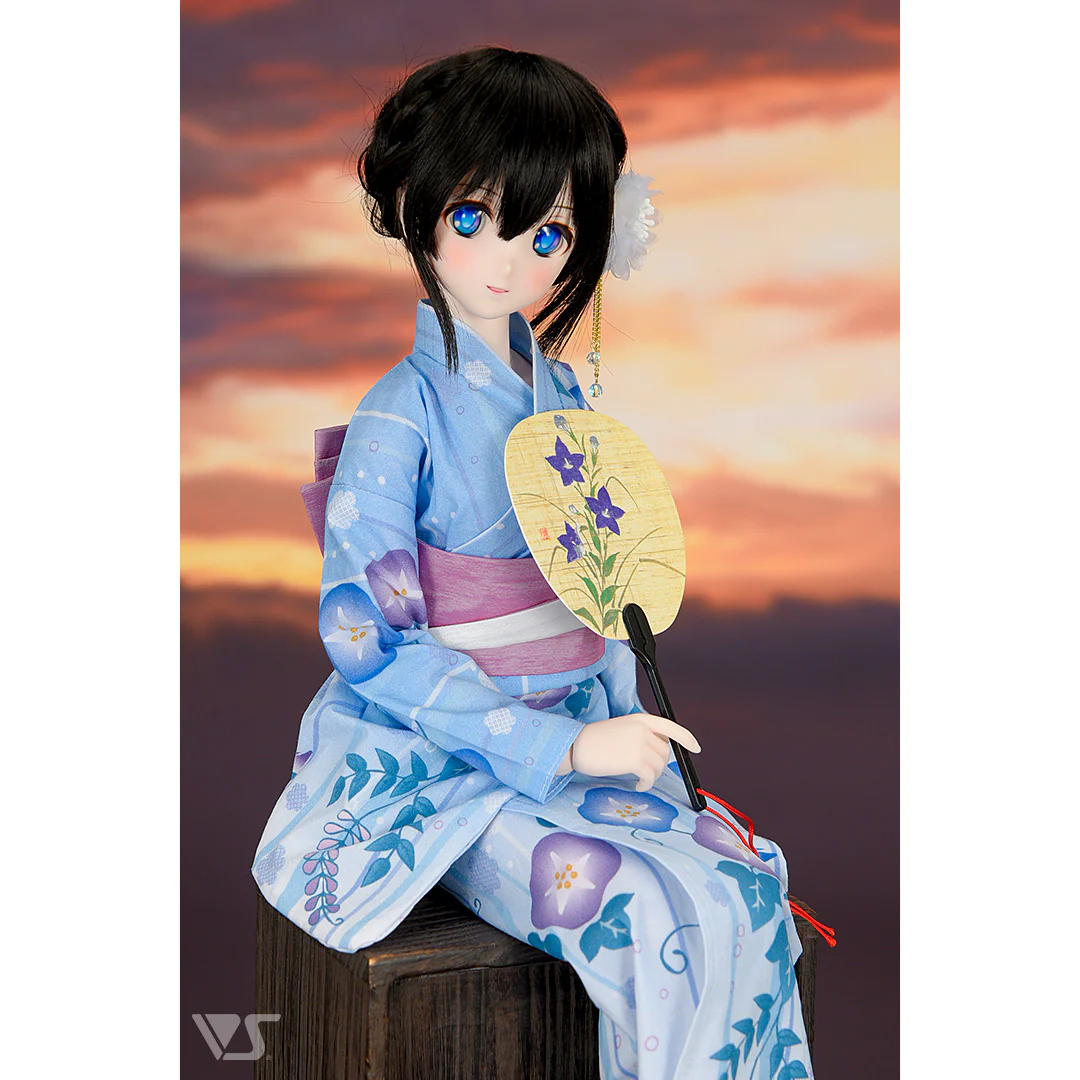 Morning Glory Yukata Set / (Pale Blue) - Image 4