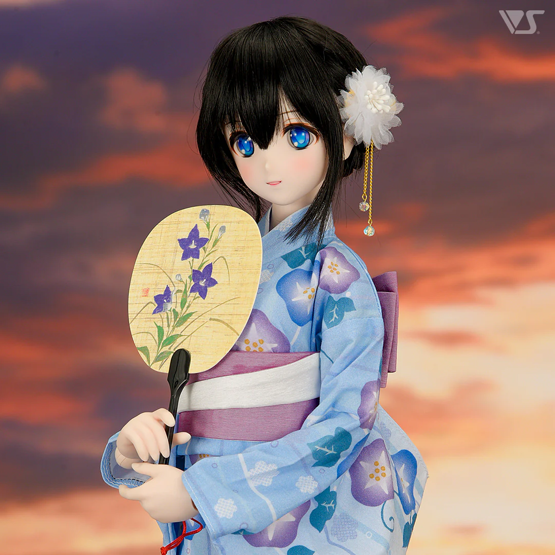 Morning Glory Yukata Set / (Pale Blue) - Image 5