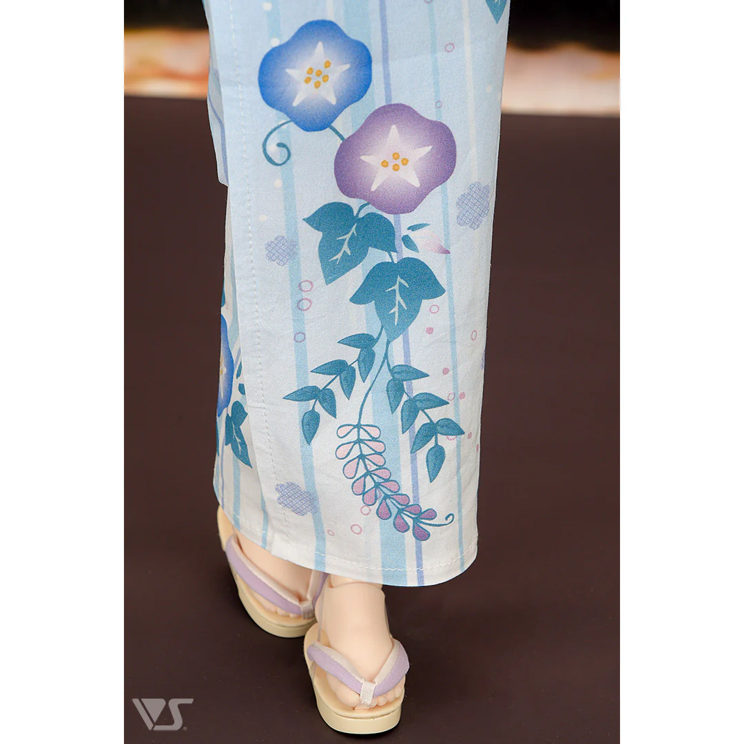 Morning Glory Yukata Set / (Pale Blue) - Image 9