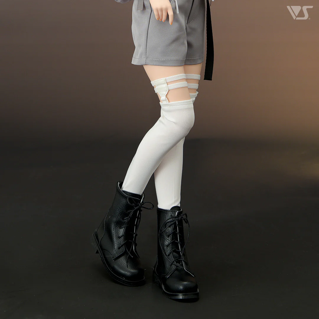 SD Long Socks with Suspenders (White) - Image 2