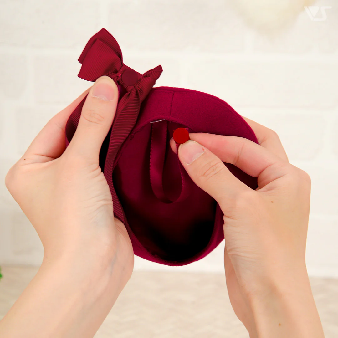 Ribbon Beret (Red) - Image 6