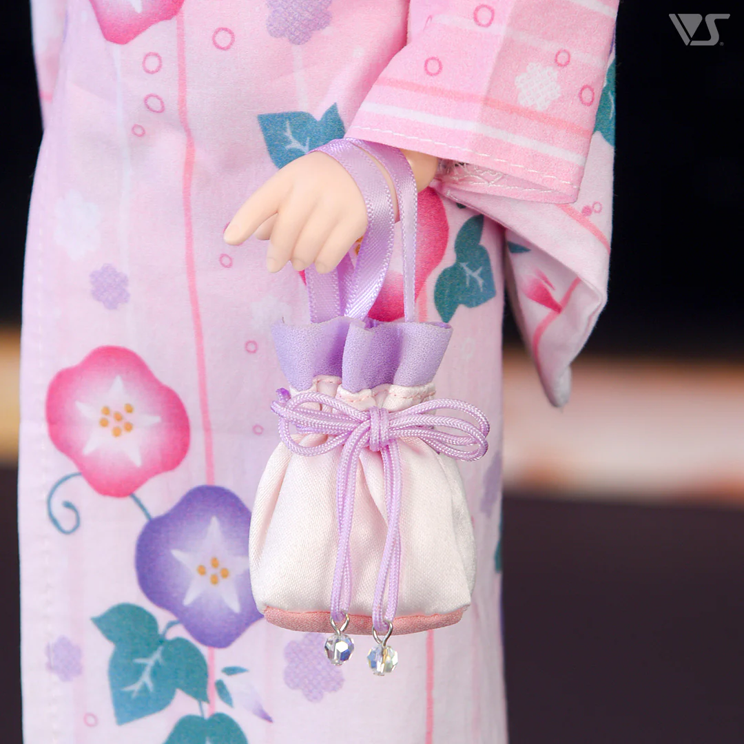 Modern Drawstring Bag & Geta Sandals Set (Light Pink) / Mini - Image 2