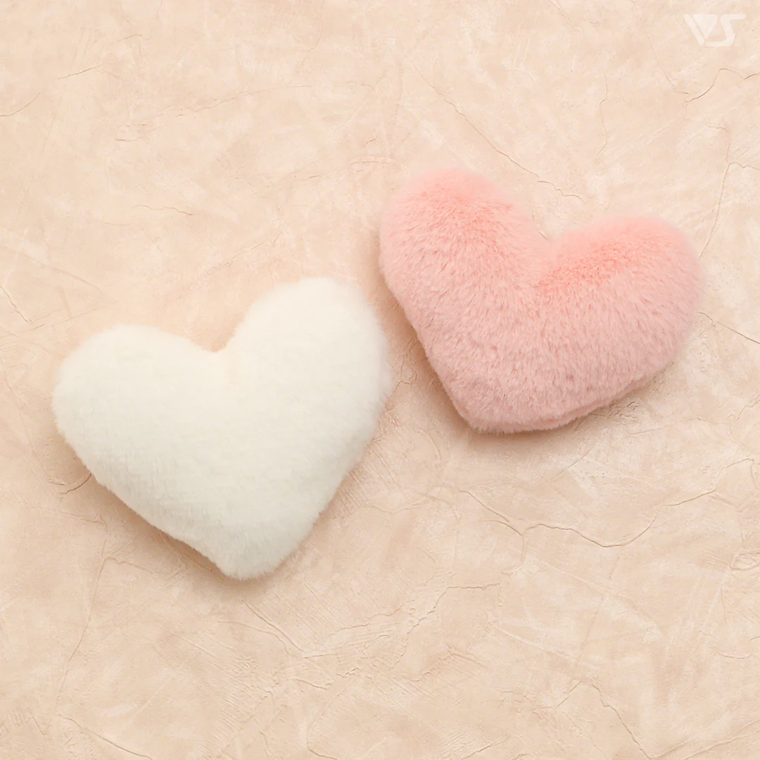 Heart Cushion Set (White & Pink)