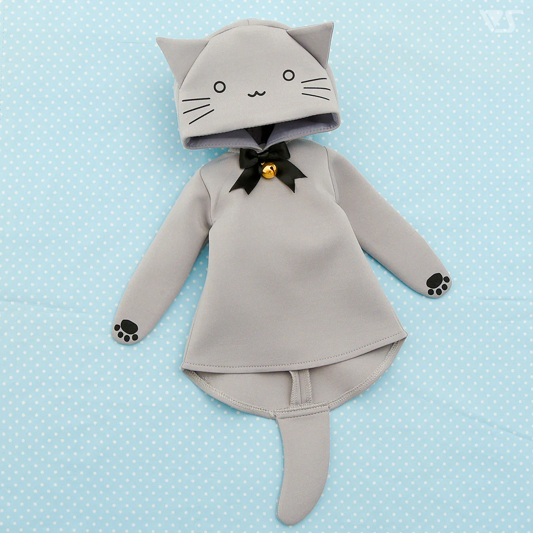 Gray Cat Hoodie / Mini