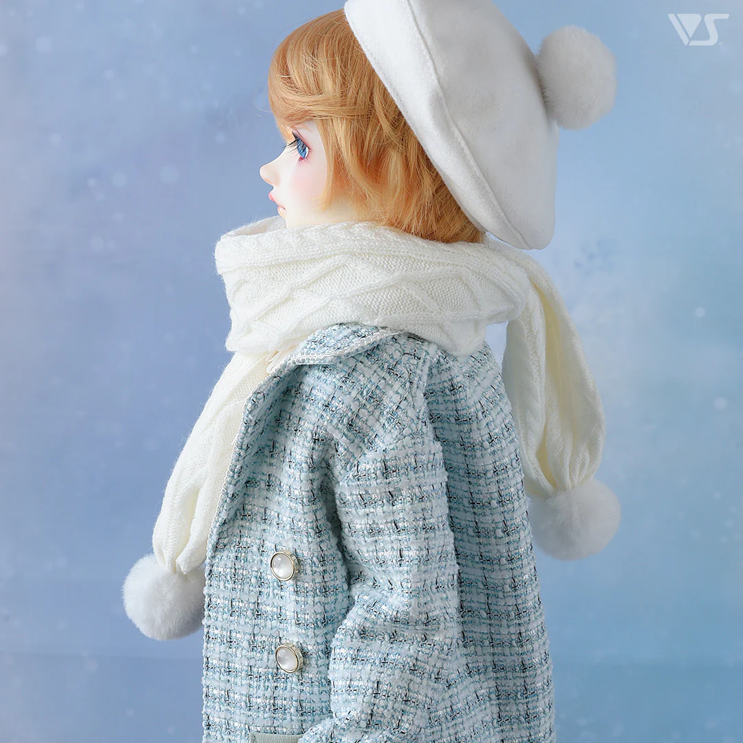 Pompon Scarf (Cream) - Image 3