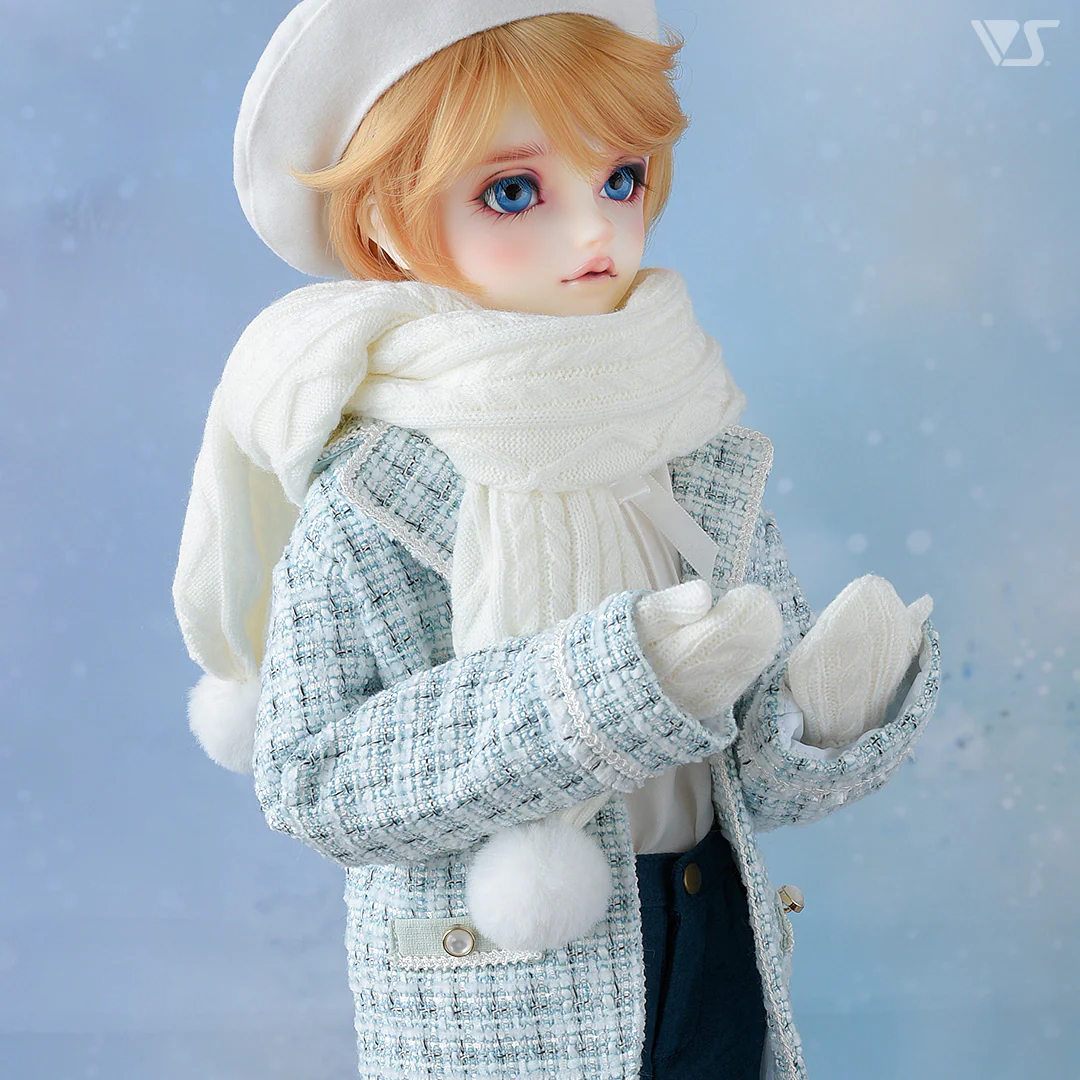 Pompon Scarf (Cream) - Image 4