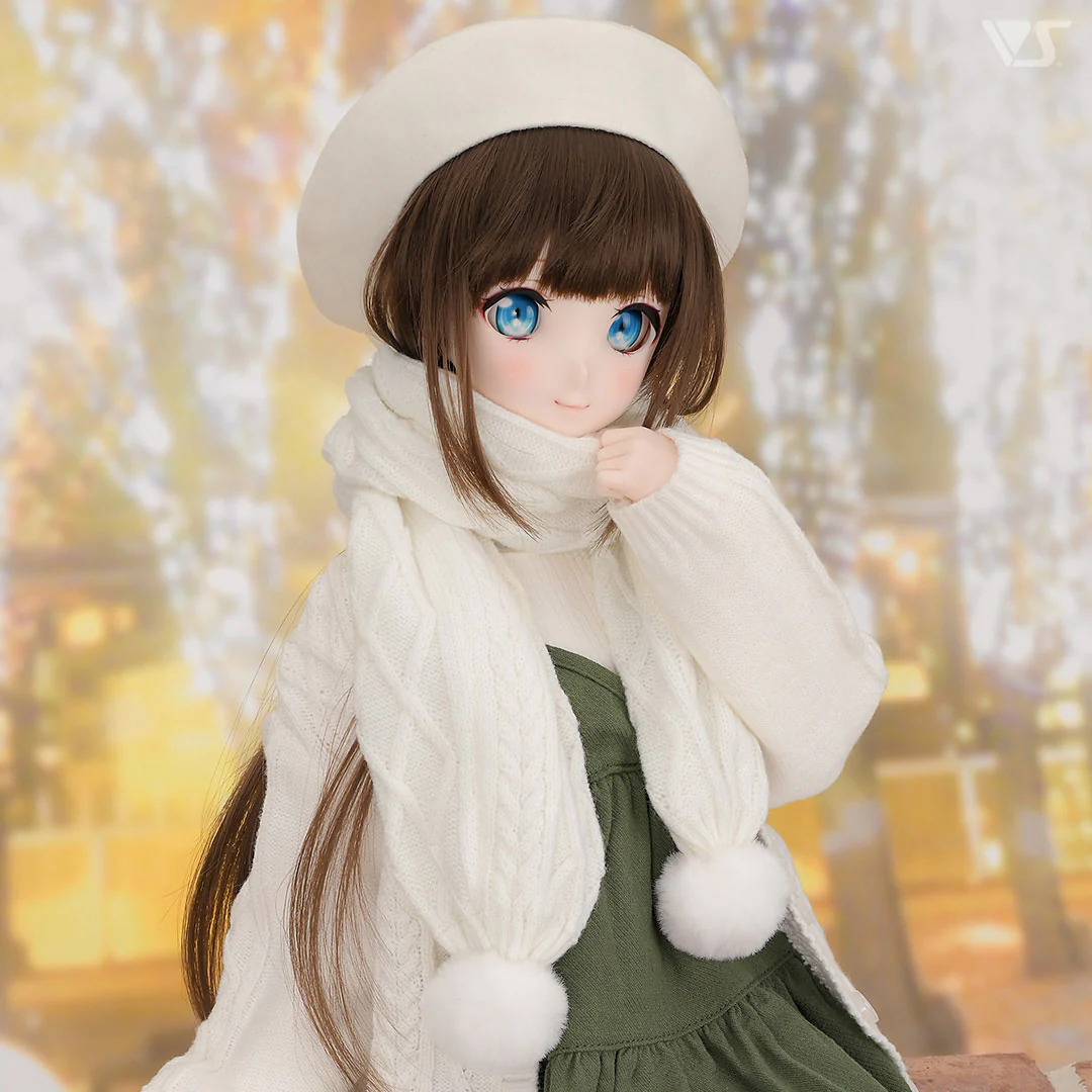 Pompon Scarf (Cream) - Image 5