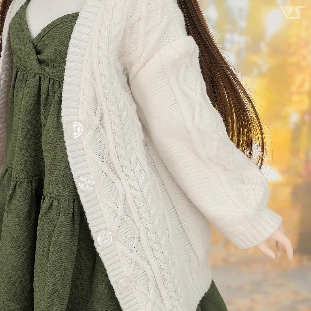 Knit Cardigan (White) - Image 4