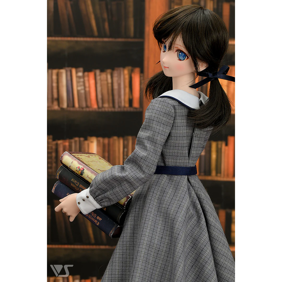 Plaid Dress Set (SS~M Bust) (Gray) - Image 4