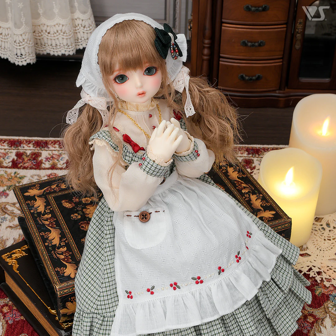 Embroidery Apron & Babushka Set (Berry) - Image 2