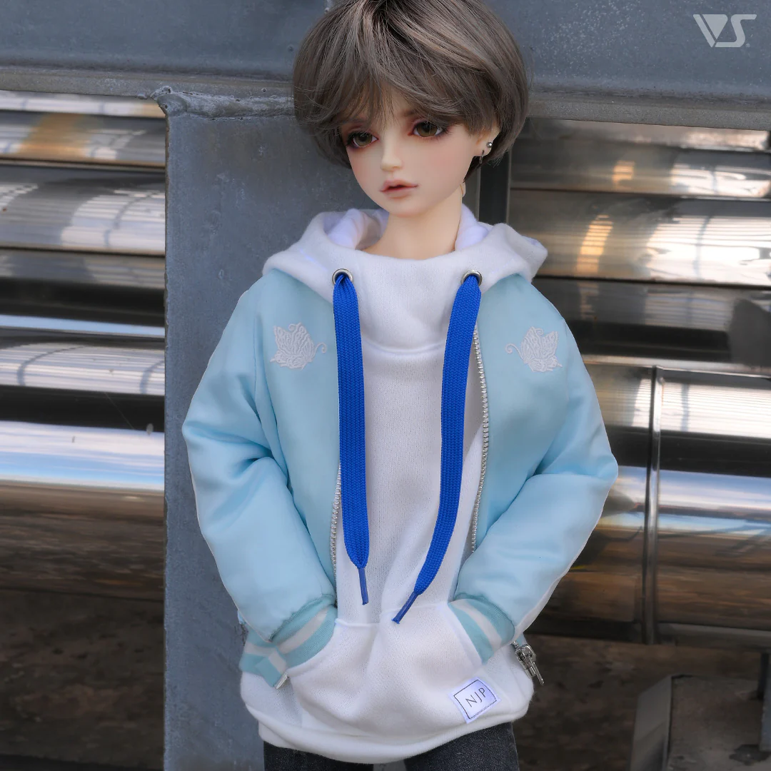 Sukajan Jacket (Pale Blue / Butterfly and Crane) - Image 2