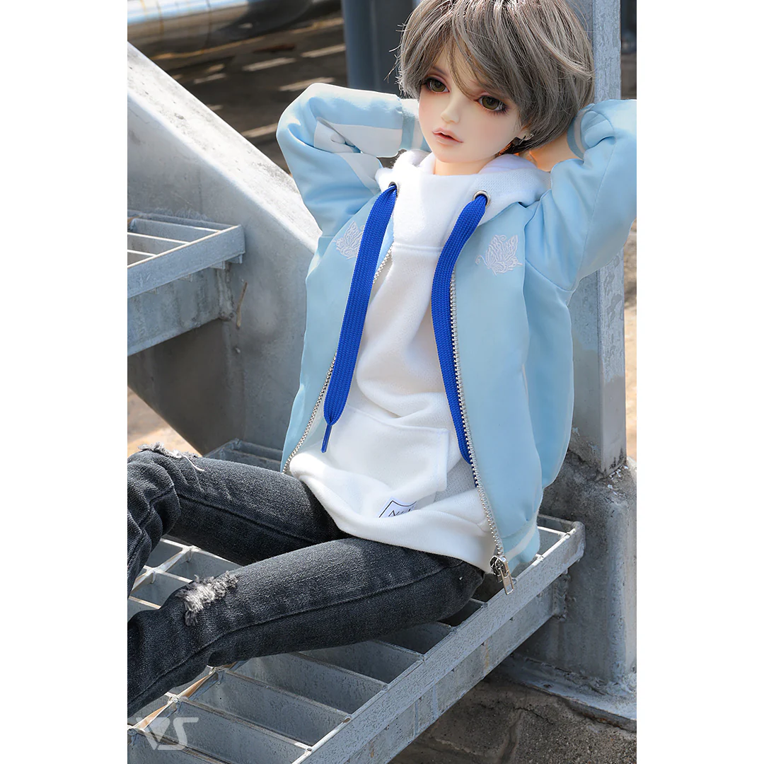 Sukajan Jacket (Pale Blue / Butterfly and Crane) - Image 4
