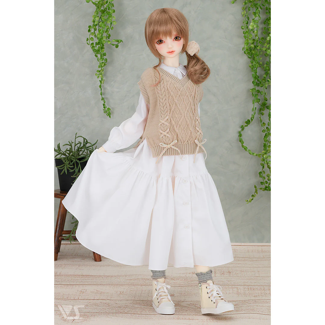 Loose Knit Vest & Dress Set - Image 2
