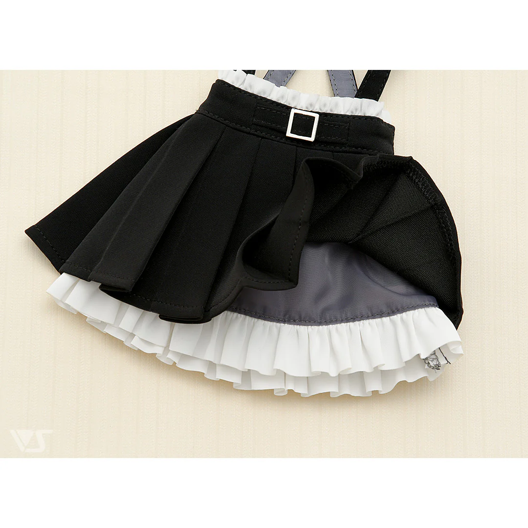 Skirt with Suspenders / Mini (Black) - Image 2