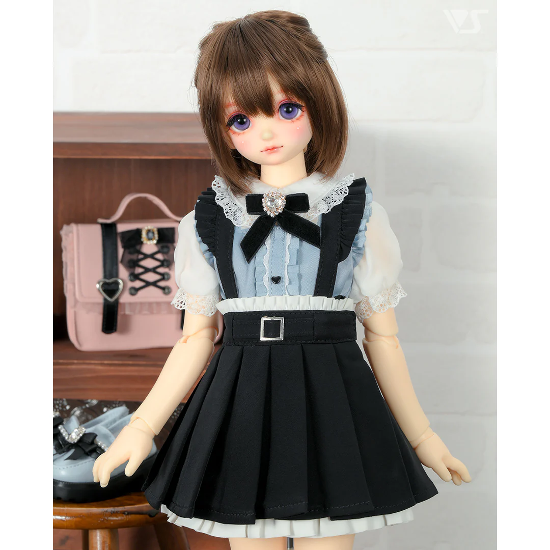 Skirt with Suspenders / Mini (Black) - Image 6