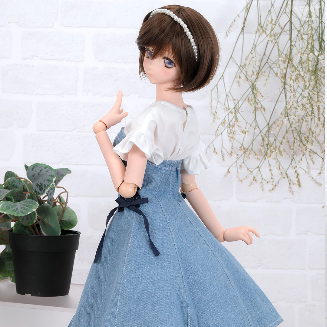 Girly Denim Zip Dress Set - Image 4