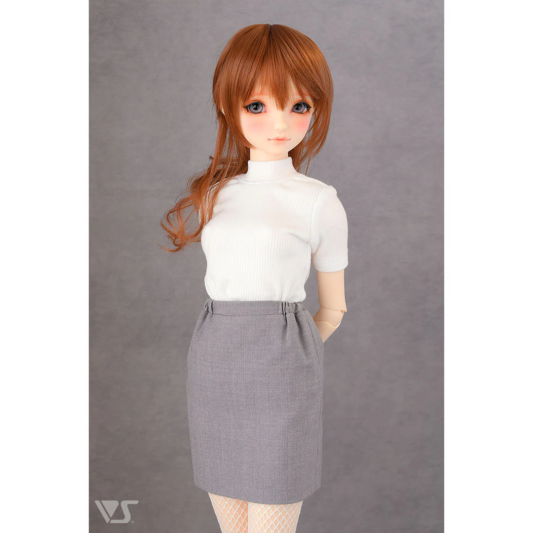 Ribbed Half Sleeve Knit (White) - Image 4