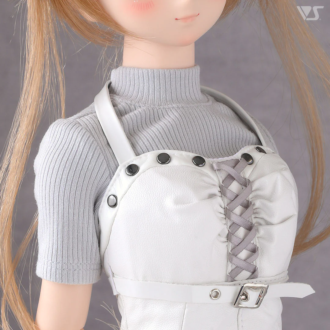 Ribbed Half Sleeve Knit (Gray) - Image 5