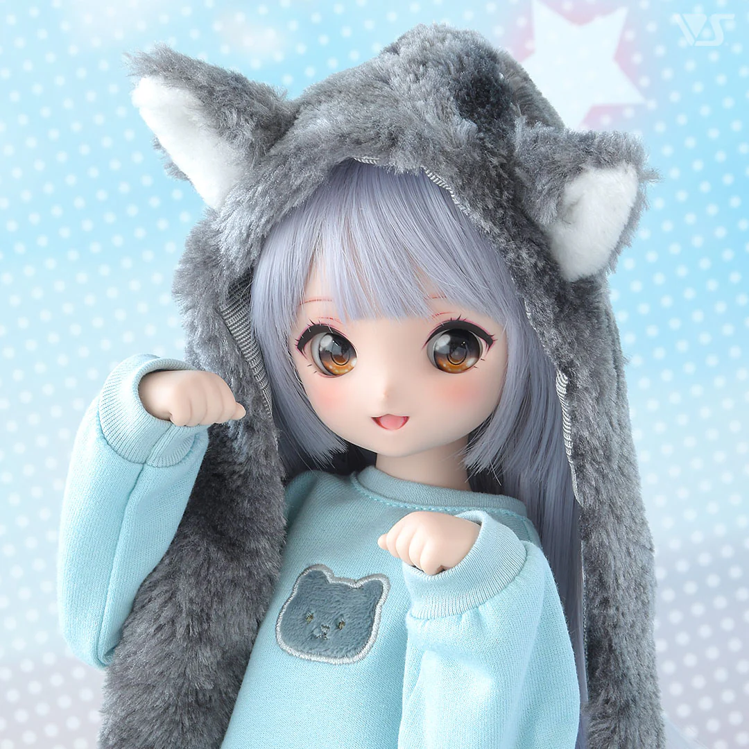 Cat Sweat Shirt / Mini (Pale Blue) - Image 3
