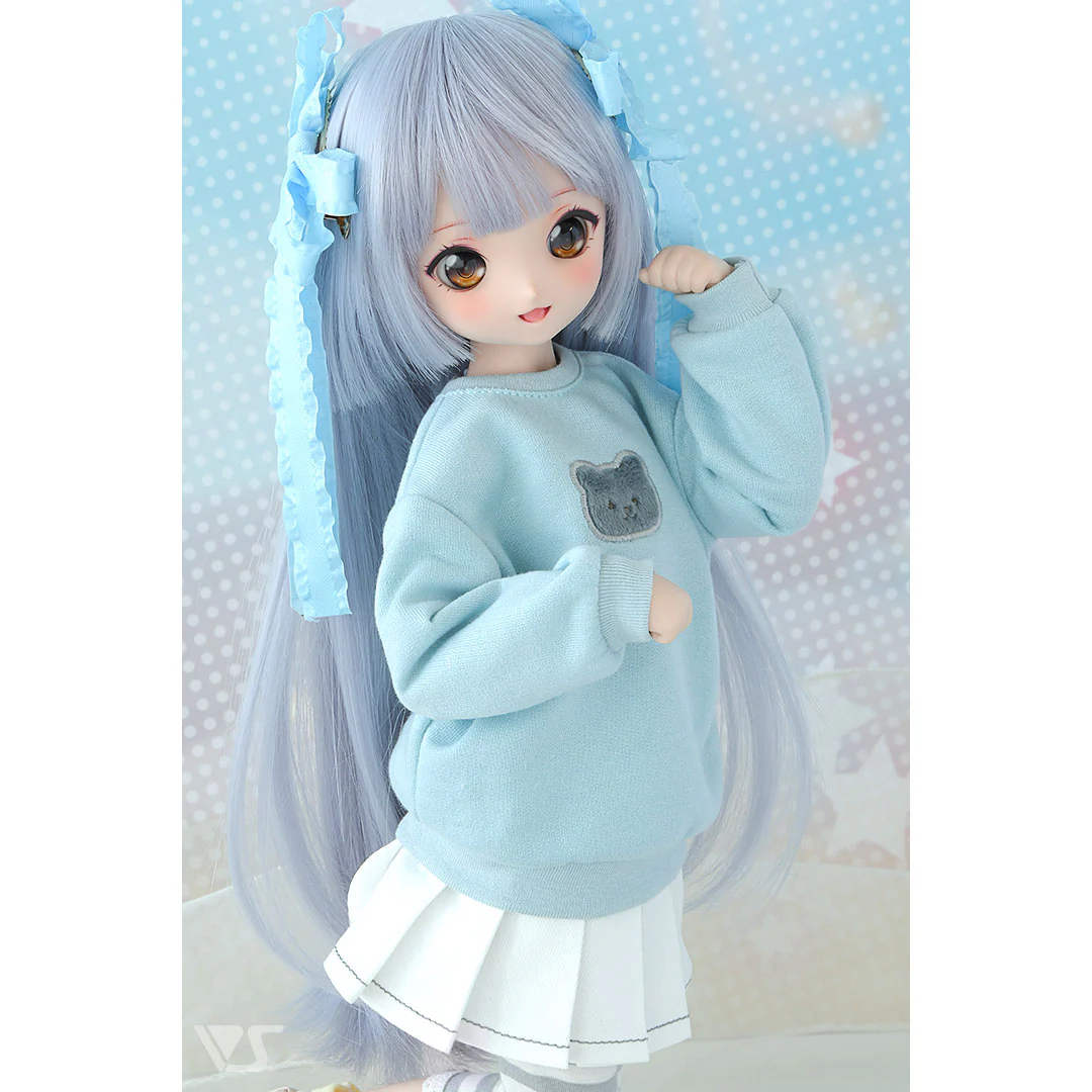 Cat Sweat Shirt / Mini (Pale Blue) - Image 4