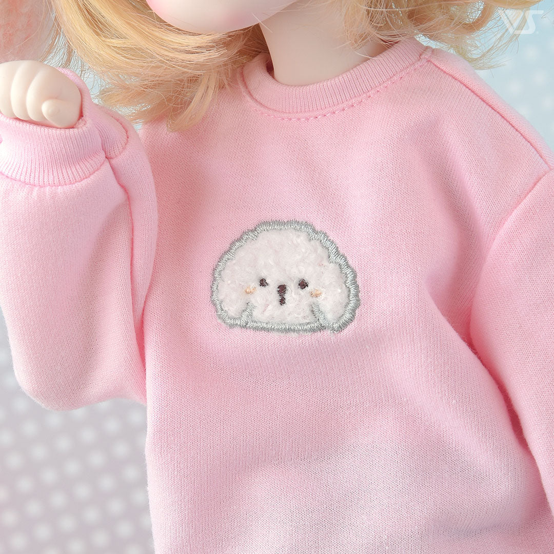Poodle Sweat Shirt / Mini (Pink) - Image 6