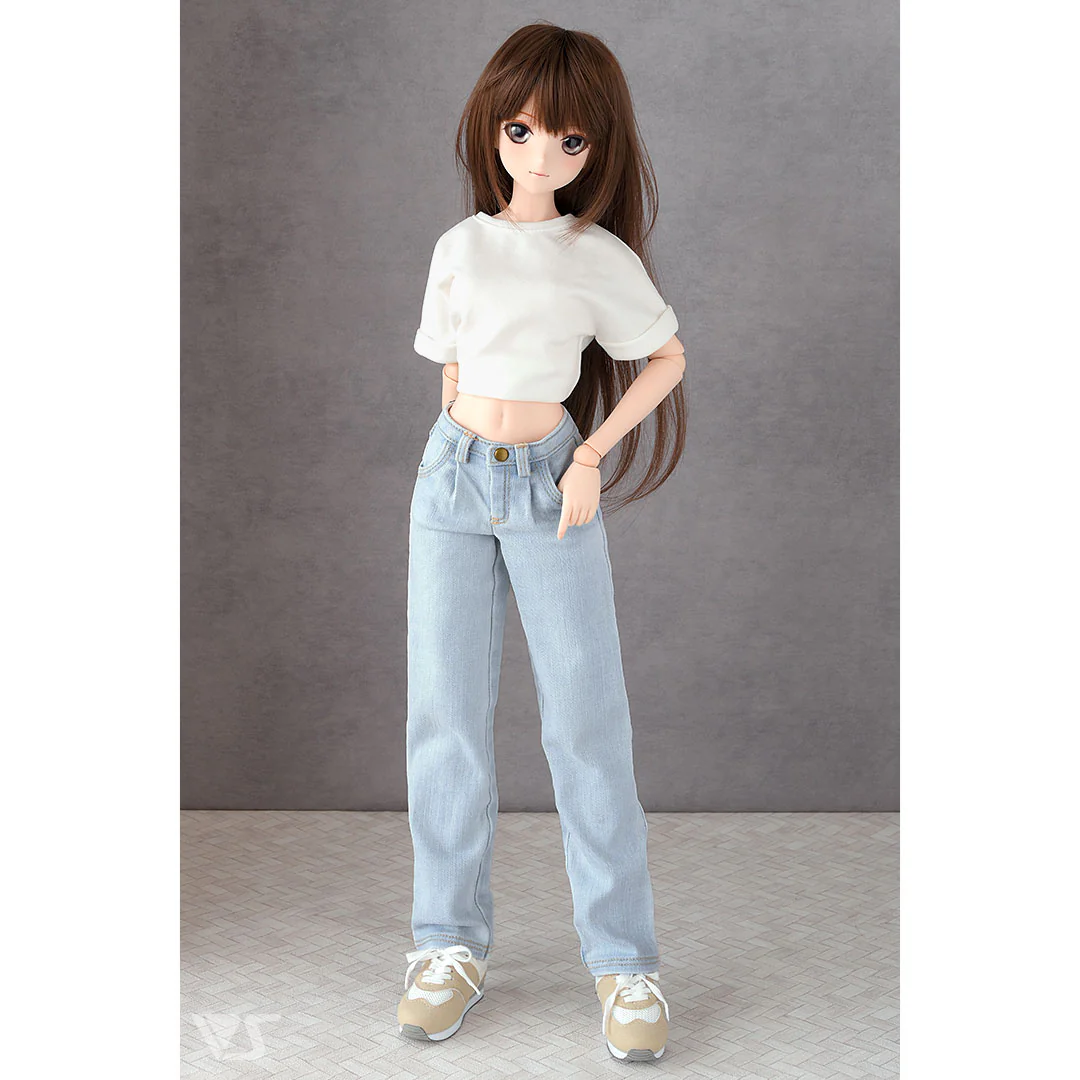 002 Tuck Wide Jeans / DD (Pale Blue) - Image 2