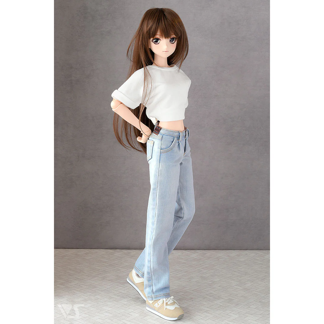 002 Tuck Wide Jeans / DD (Pale Blue) - Image 3