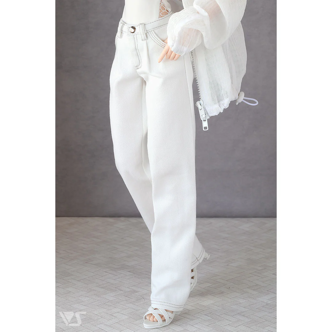 002 Tuck Wide Jeans / DD (White) - Image 7