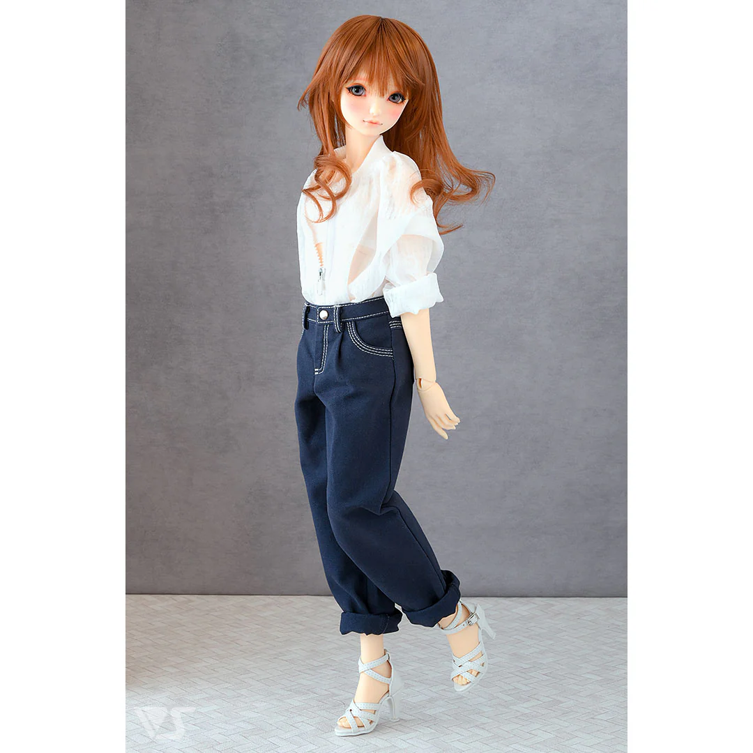 002 Tuck Wide Jeans / SD (Navy) - Image 2