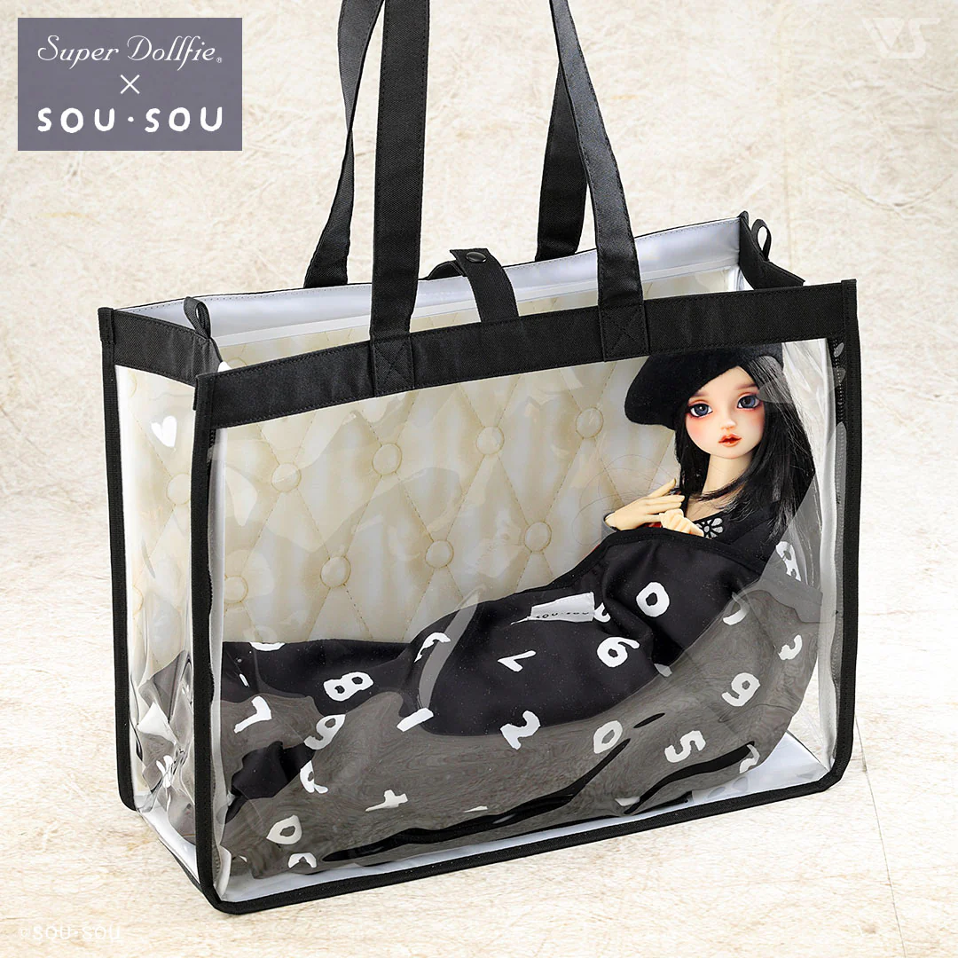 Uchinoko-Kawaii Dollfie Tote Bag (Black) - Image 6